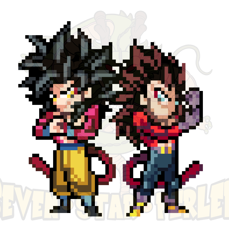 Super Saiyan 4 Goku & Vegeta Sticker